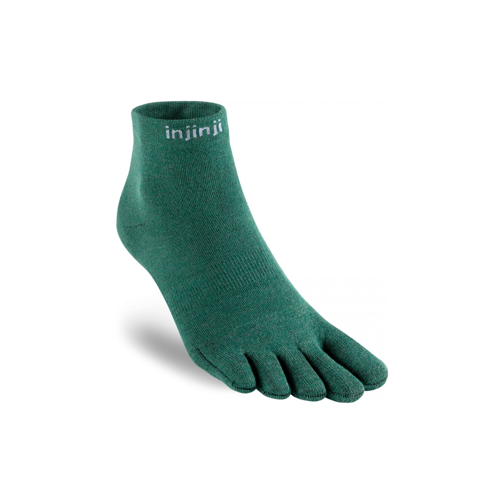 Calcetines INJINJI Calcetines Liner Mini Crew Gris/Blanco L (44.5-47)