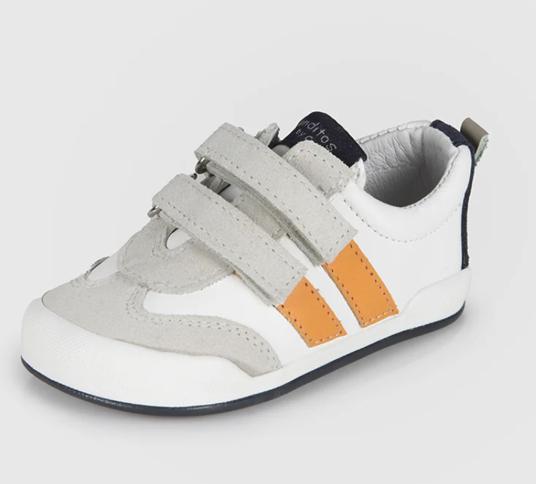 Zapatillas  BLANDITOS Milan Blanco y Lila 20