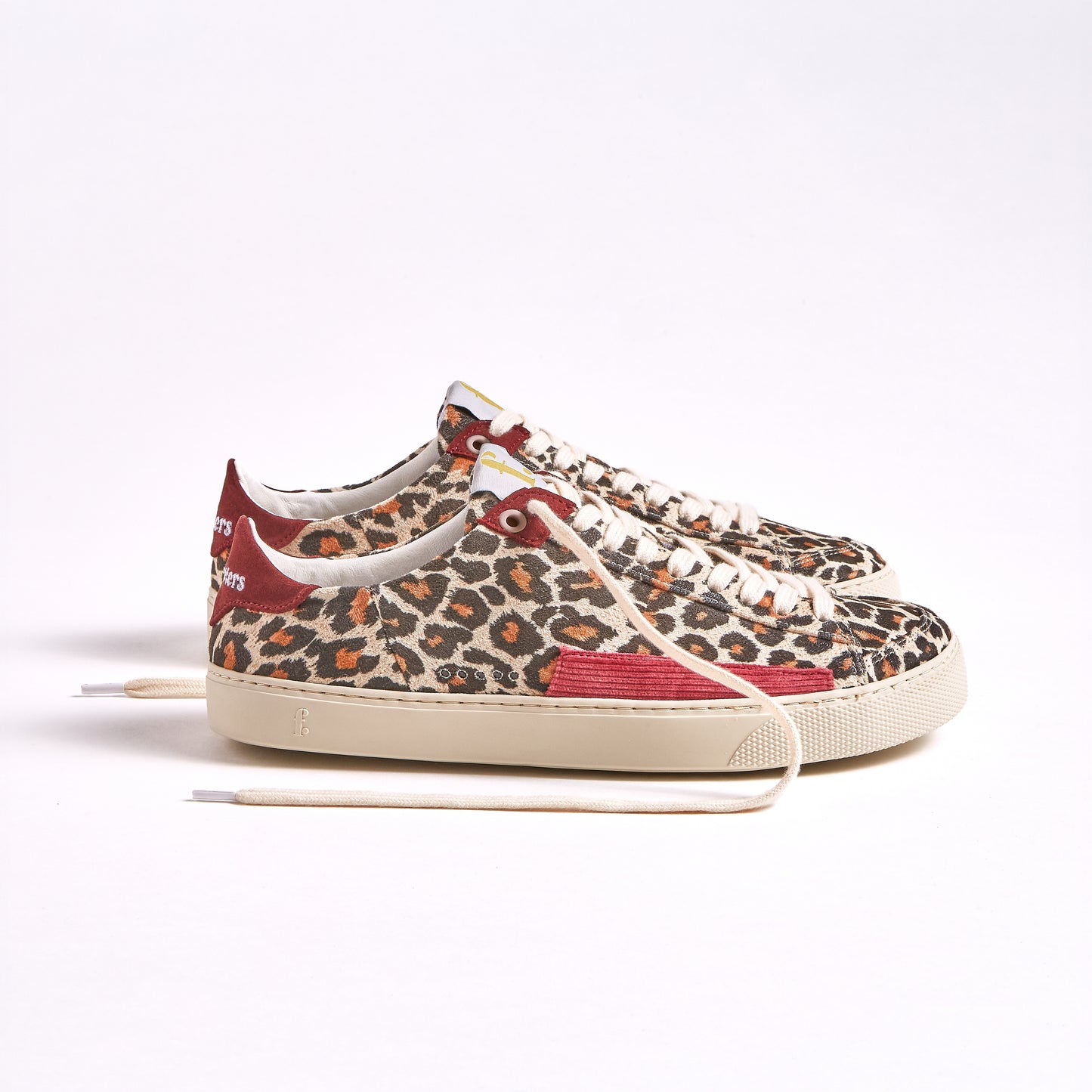 Zapatillas FLEETERS Peach Leopard & Borgona 36