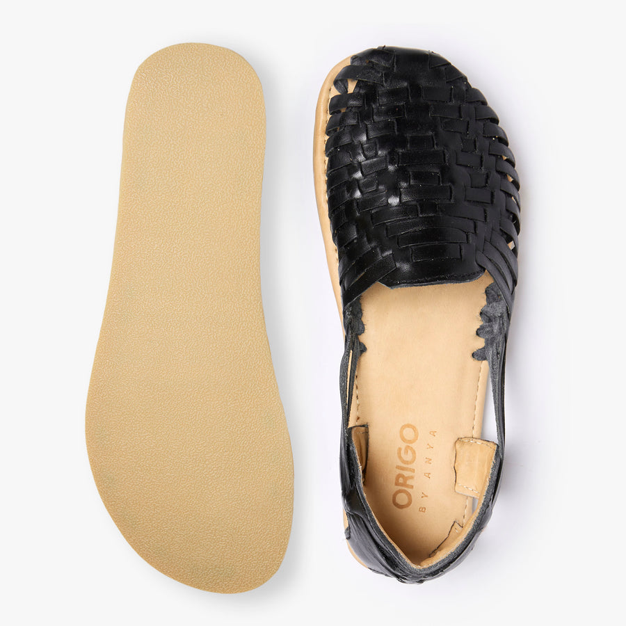 Sandalias ORIGO The Huarache - Wide Black 37.5