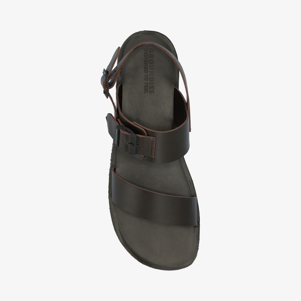 Sandalias GROUNDIES Kos Dark Brown 43