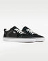 Pair of black SPLAY REV LTS sneakers with white laces, viewed from the front and side.