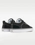 Pair of black SPLAY REV LTS sneakers viewed from behind and the side, with heel counters and white soles.