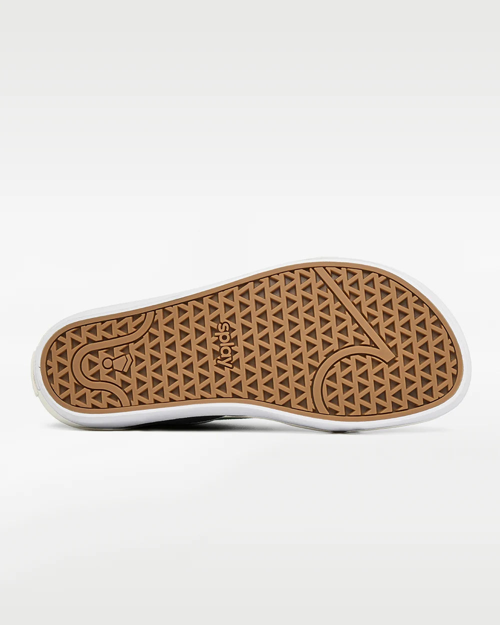 Caramel-colored sole with a geometric pattern and SPLAY logo.
