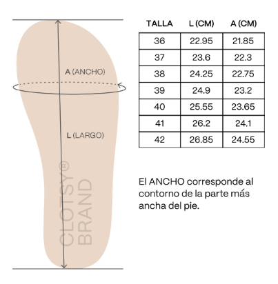 Size chart Aurora